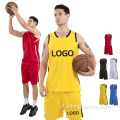 Jersey de basquete masculino estabeleceu uniforme de basquete esportivo Jersey